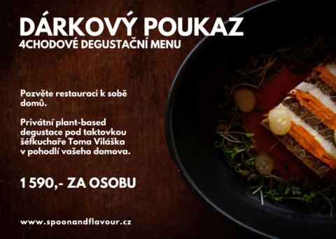 Dárkový poukaz v hodnotě 1 590,- Kč 4chodové Degustační menu